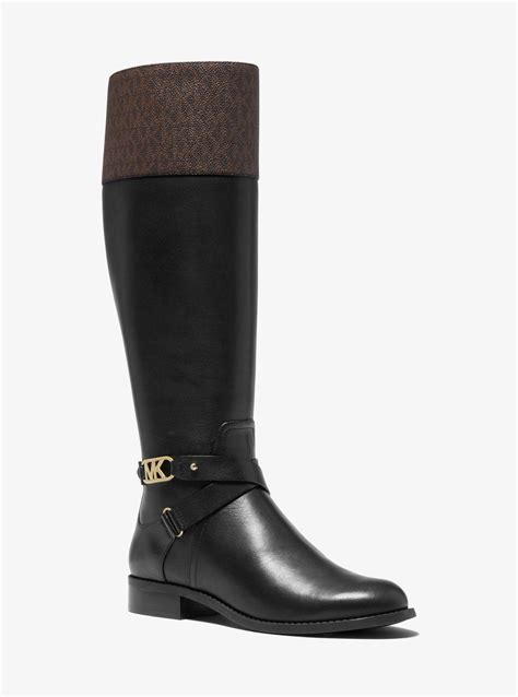 michael kors riding boots black and brown|Kincaid Riding Boot .